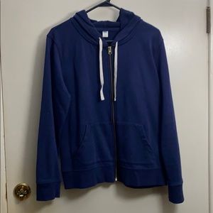 Navy Zip Up Hoodie